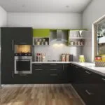L-shape modular kitchen